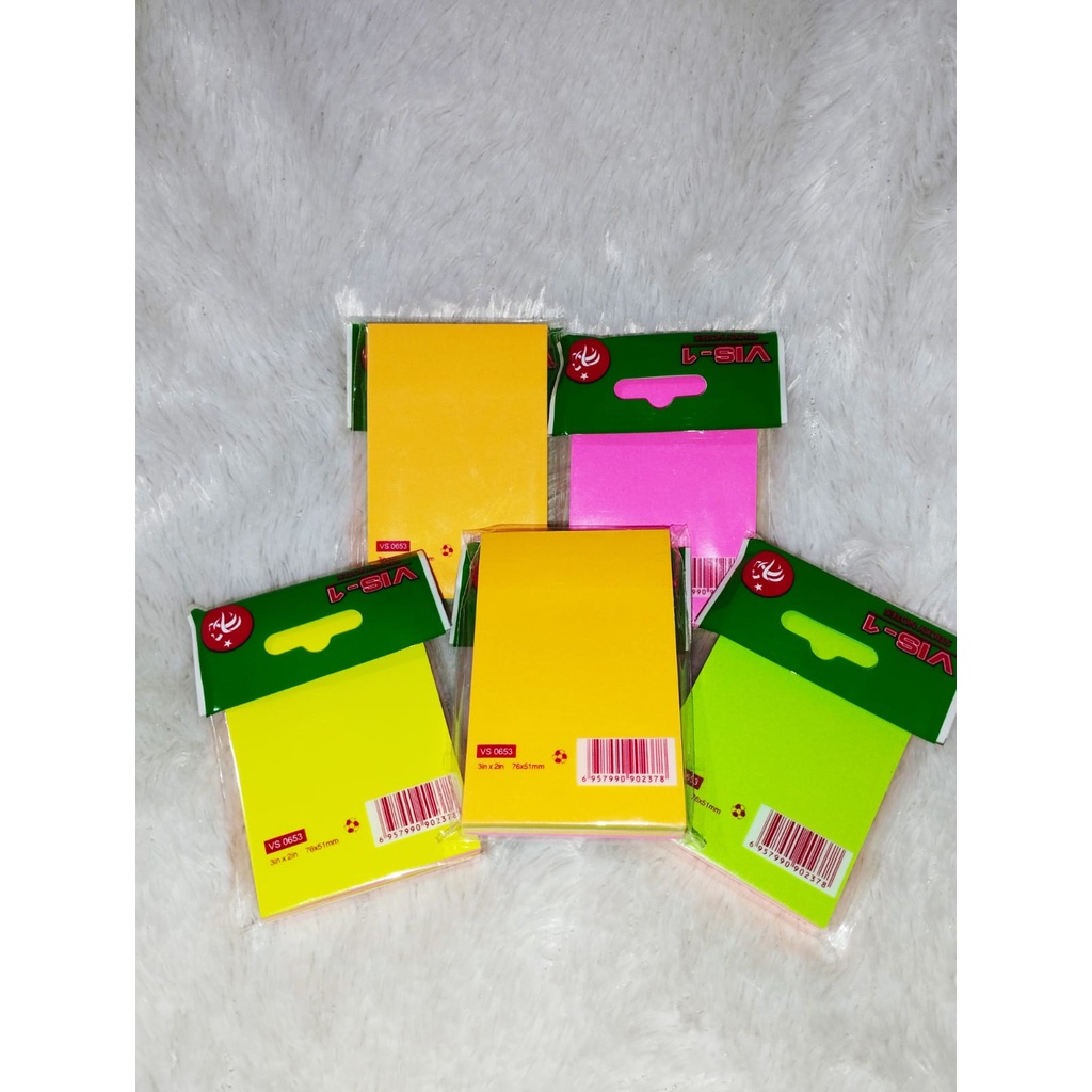 

Sticky Notes Vis-1 5 warna tumpuk 76x51mm - VS0653