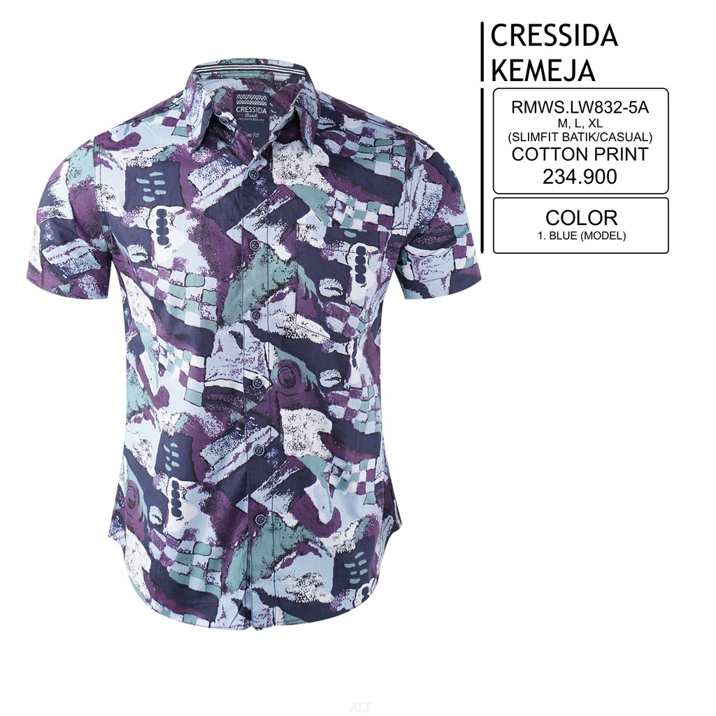 Baju Batik Pria Kemeja Cressida Original - RMWS.LW832 ALF