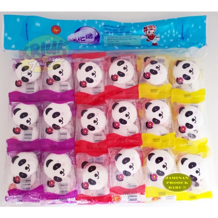 

[BEST SELLLER] KUALITAS TERBAIK - Permen MARSHMALLOW PANDA Aneka Rasa 250 Gram 70 pcs Murah