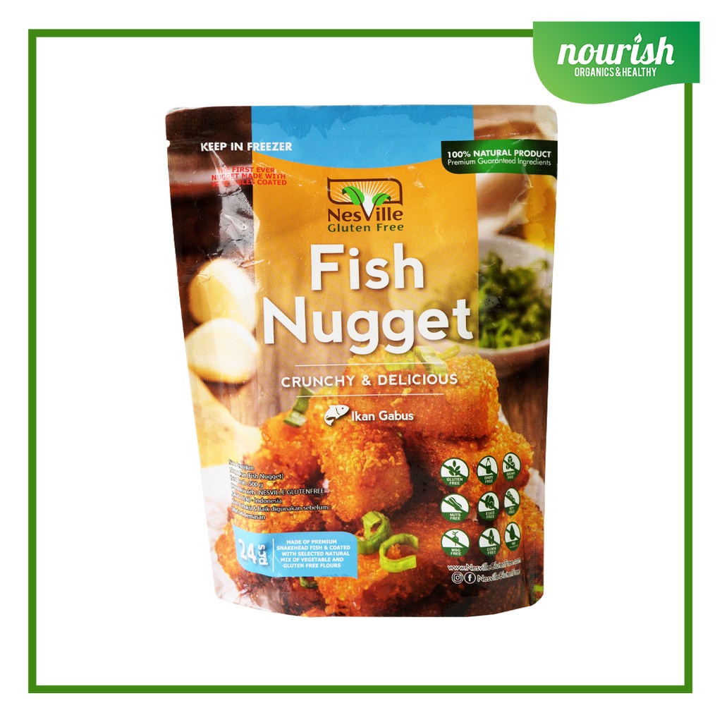 

Nesville FISH NUGGET ikan GABUS Non GMO, Gluten FREE,HALAL