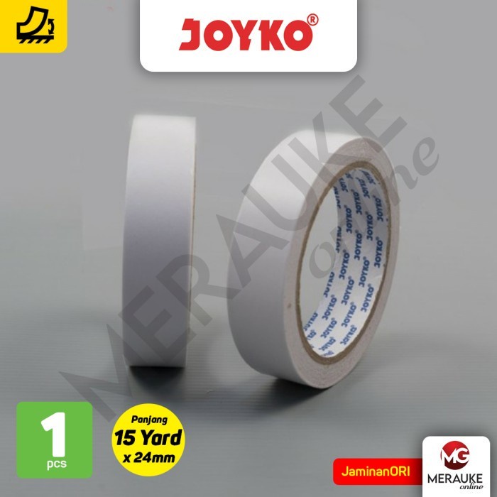 

Double Tape JOYKO 1 inch / 24mm x 15 Yard Blue (1 KARTON isi 120 Roll)