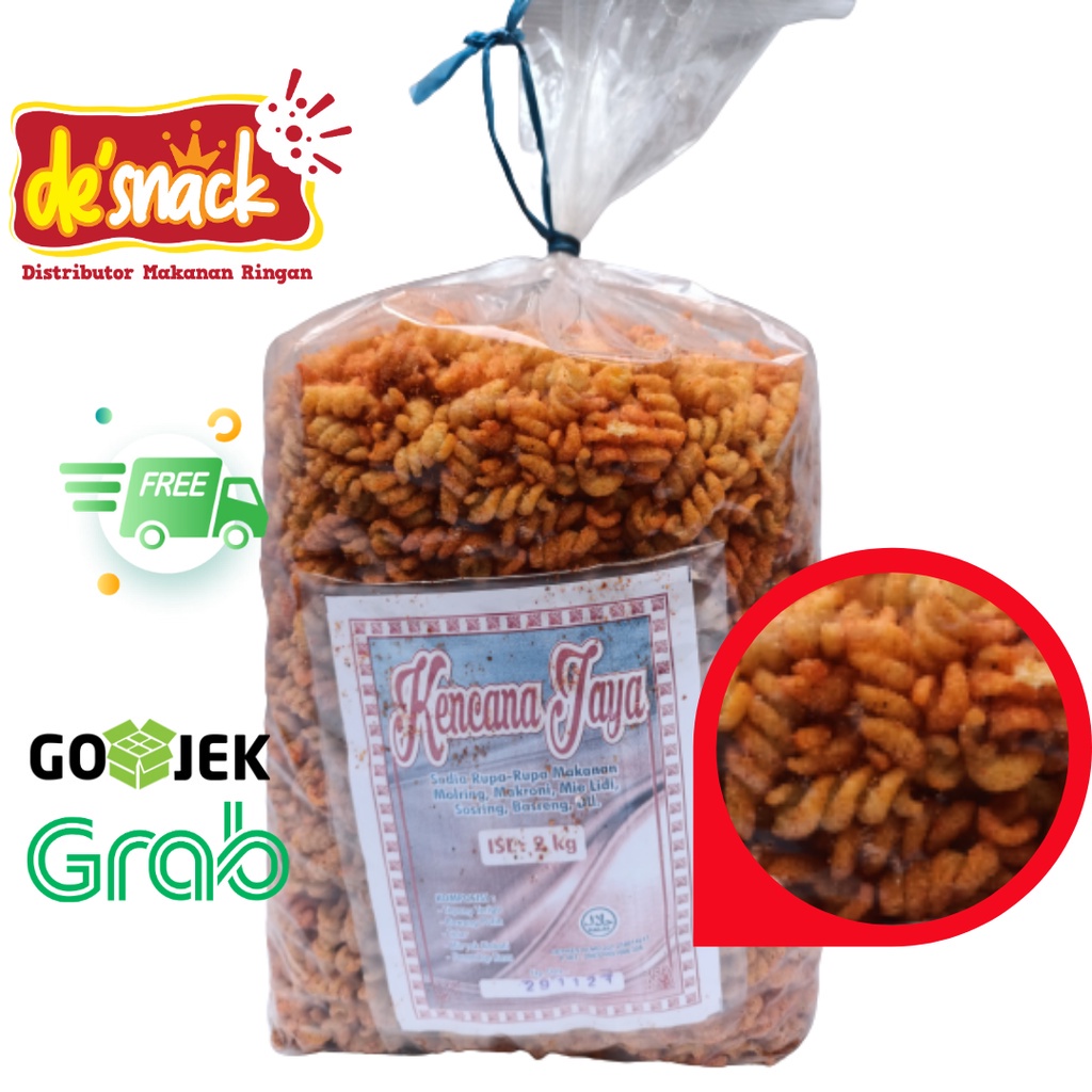 

DISTRIBUTOR/GROSIR /MAKANAN RINGAN/CEMILAN/SNACK/MAKARONI ULIR BALADO