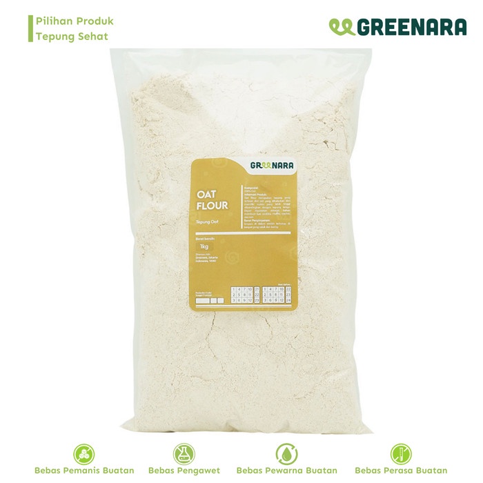 

[KUALITAS PREMIUM] Tepung Oat 1kg / Oat Flour Termurah