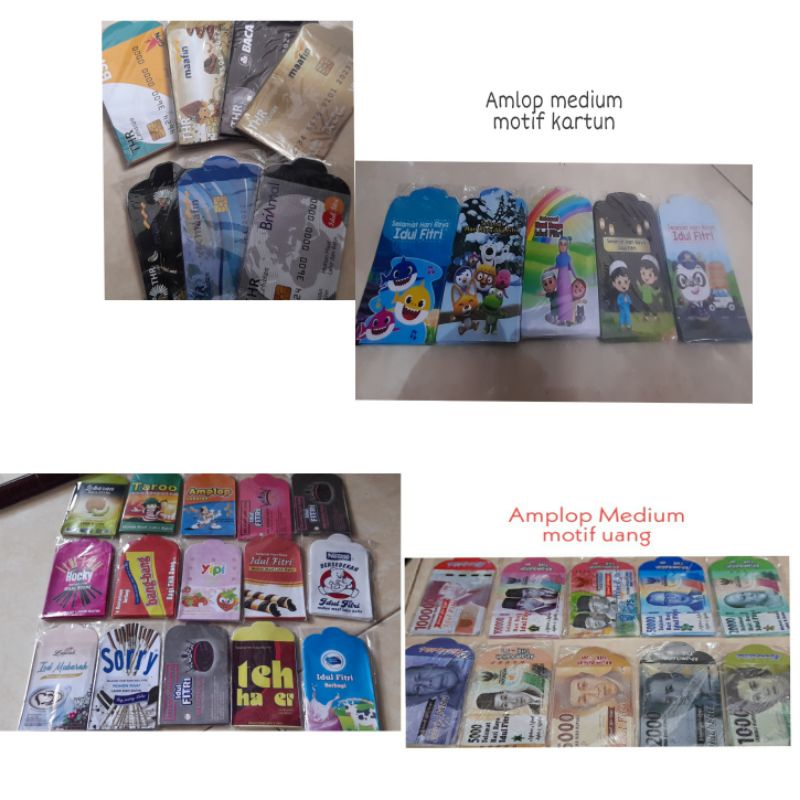 

15. Grosir Amlop lebaran medium 100 Pack.Amlop lebaran sudah lem 100 pack/50 pack