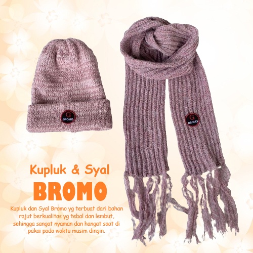Kupluk Bromo Tebal / Syal Bromo Hangat Premium Syal Rajut Hangat Saat Musim Dingin