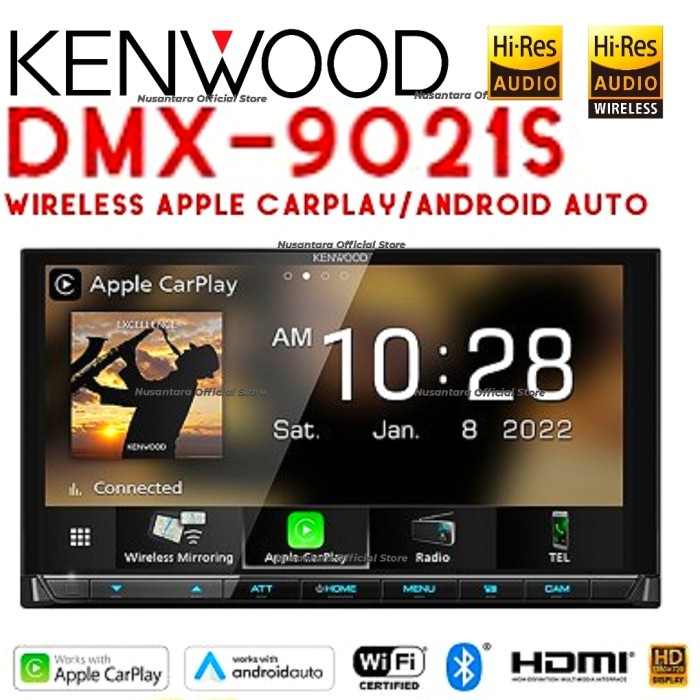 KENWOOD DMX9021S HEAD UNIT DOUBLE DIN APPLE ANDROID DMX 9021 S 9021S