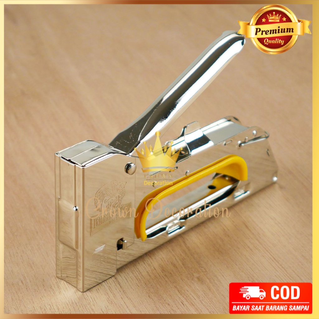 

Alat Staples Tembak Stapler Jepretan Gun Tracker Untuk Perekat Kardus Papan Kayu Jok Motor