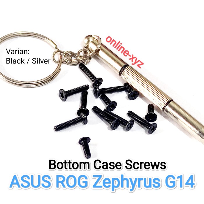 baut mur sekrup casing ASUS ROG Zephyrus G14 GA401 GA401Q GA401i GA401qm GA401gc GA401qh GA401iv GA4