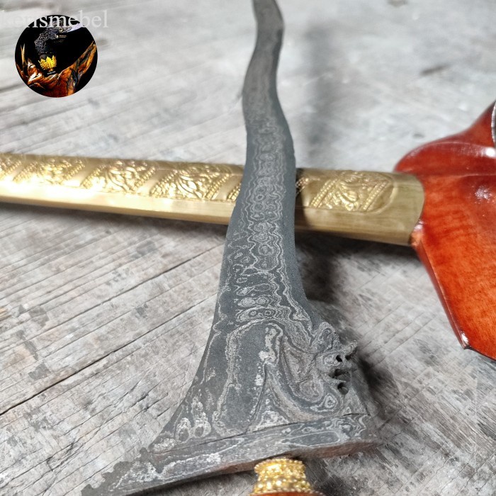 KERIS NAGA LUK 5 PAMOR ULER LULUT antik