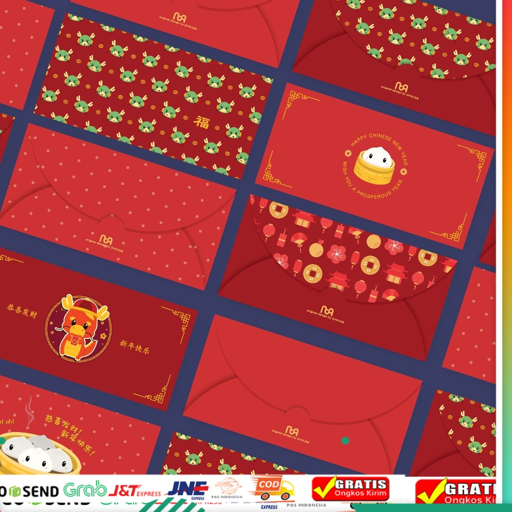 

Angpao Tahun Naga 2023 / Custom Message Angpao Sincia / Hongbao Year of The Dragon [PO - Pre-Order]