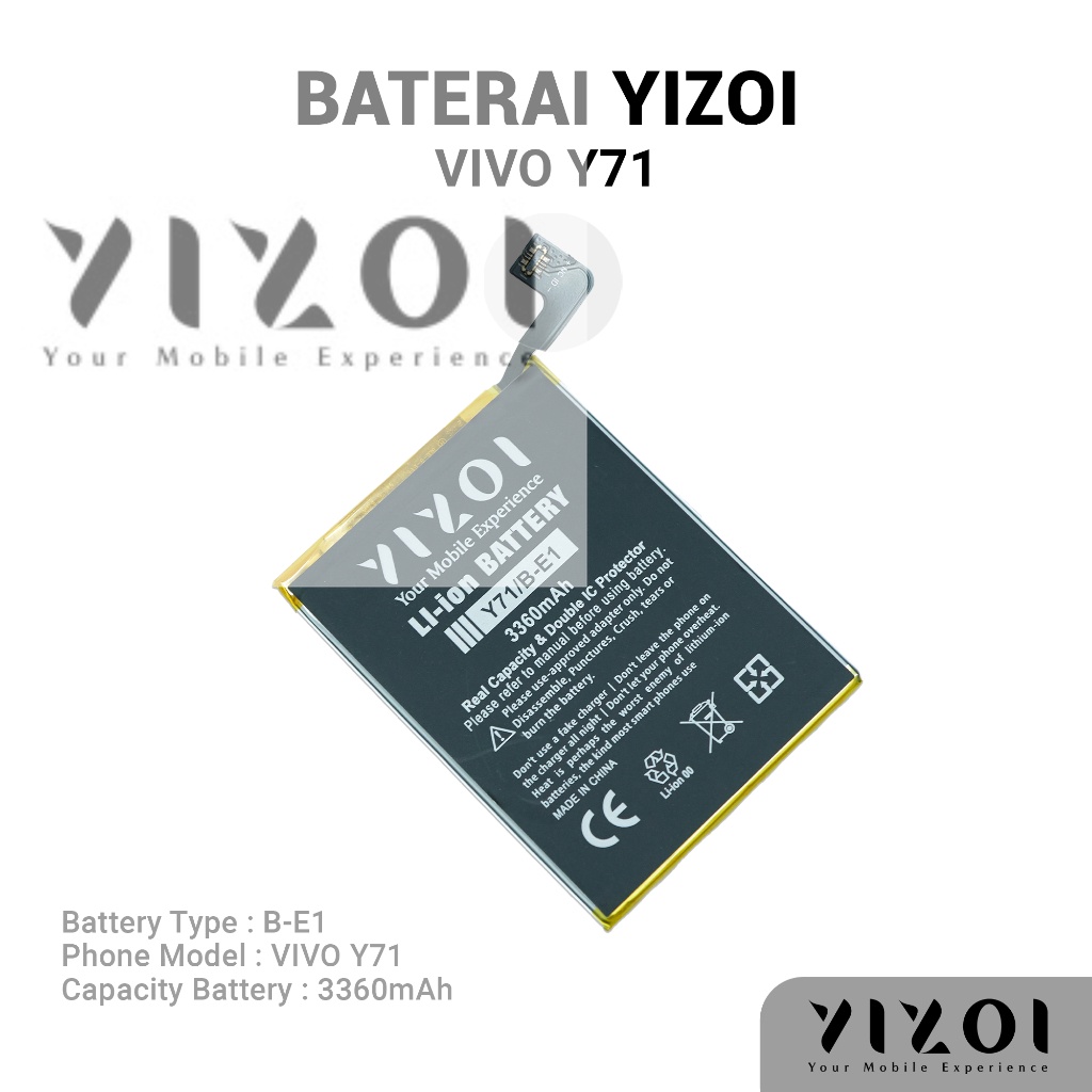 YIZOI Baterai VIVO B-E1 / Y71 / Y71I BATRE BATERAI BATRAI