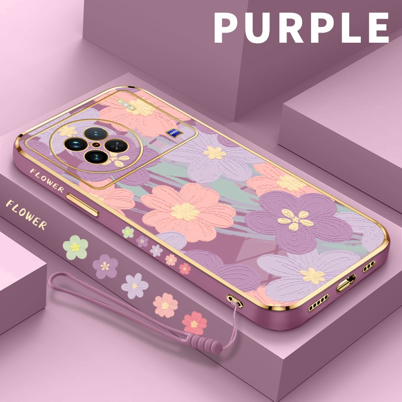 Casing hp Plating Soft Case For Vivo X90 X90s X90 Pro X9 X9s Case hp For Vivo X21s X50 Lite vivi X90
