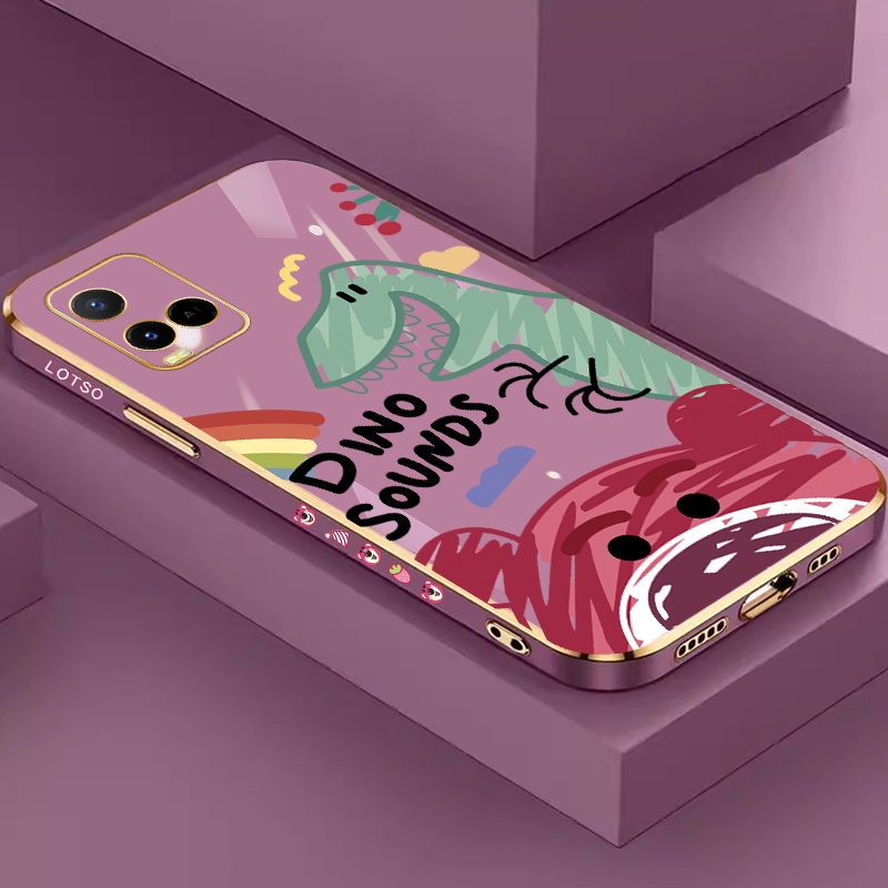 6D Plated Case For Vivo Y21 Y21s Y21t Casing For Vivo Y21a Y21e Y21G vivi For VivoY21 For VivoY21s v