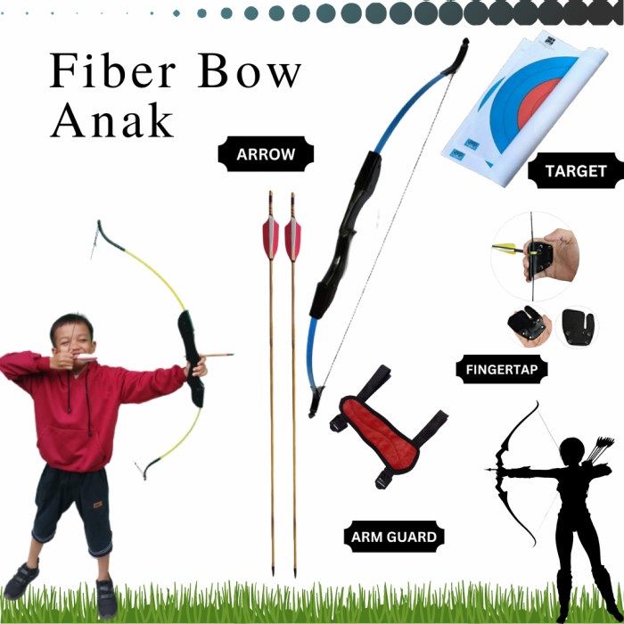 Busur Panah Fiber Anak