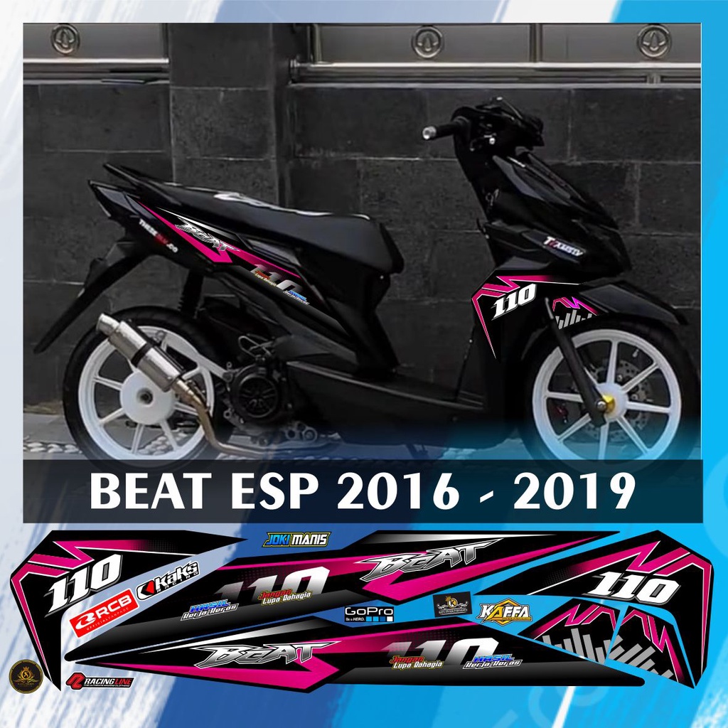 Variasi motif Stiker Striping Variasi List Beat New esp custom Sticker Beat Street Esp New Fi List P