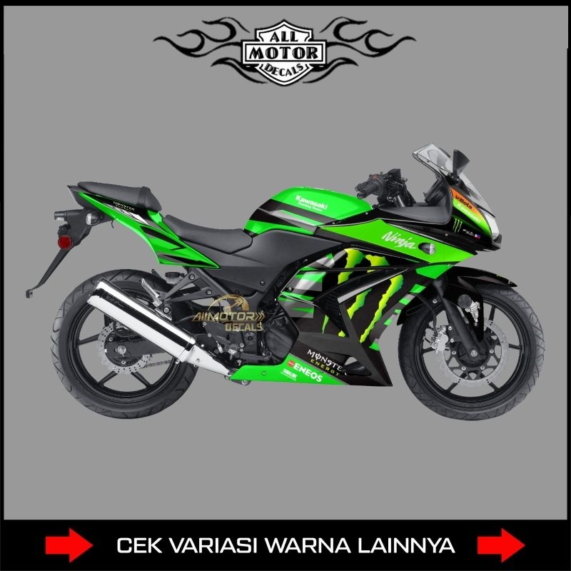 Decal Kawasaki Ninja 250 Karbu Grafis Me / Striping Semifull Motor Ninja Karbu 250 / Stiker Ninja 25