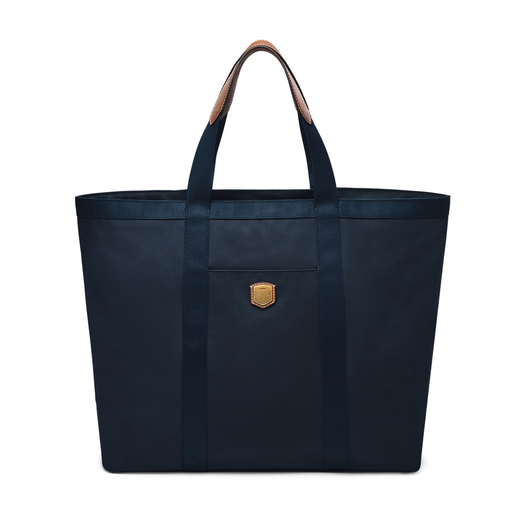 Fossil Tote Hayes Navy Nylon Tas Pria - MBG9629-400