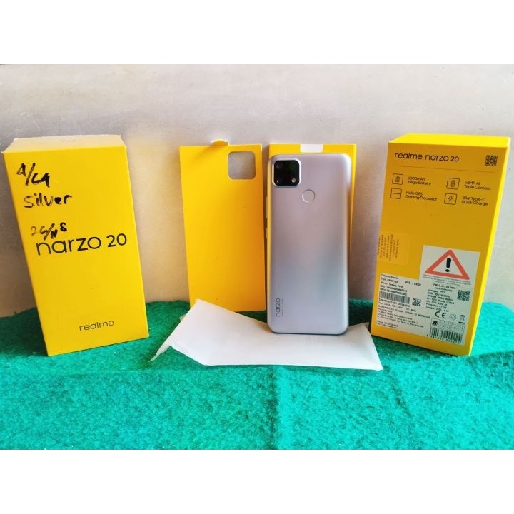 Realme Narzo 20 Ram 4 Rom 64GB Bekas Original