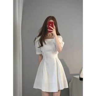 ✨Girya.Syo✨ - BEST SELLER dress mini korea/dress putih/dress korea - Putih, M