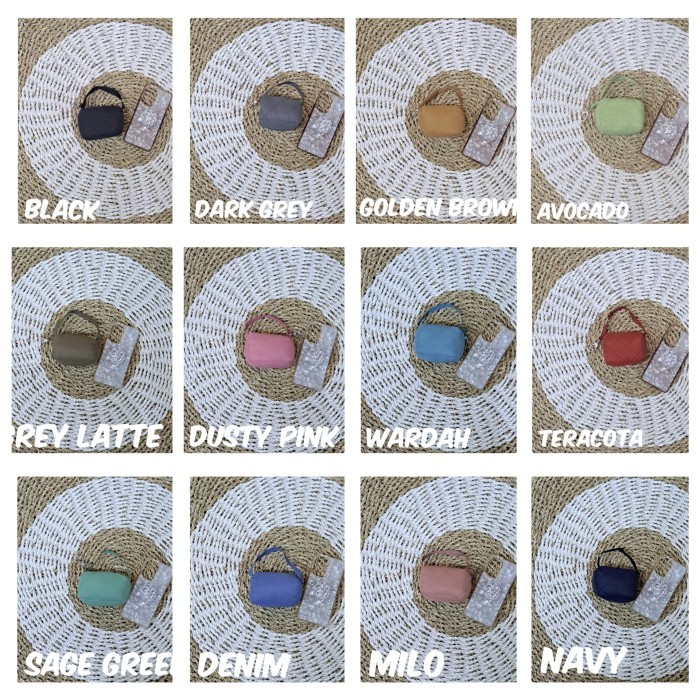 Mukenah Traveling Mini Pouch Parasut Korea Motif JUMBO FRE TAS&SAJADAH - Mukenah Polos