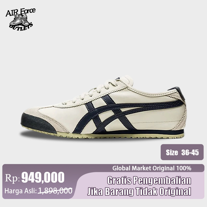 Sepatu Sneakers Asǐcs Onitsuka Tiger Sepatu Pantofel untuk hijau kehitaman 100% original BNIB Global