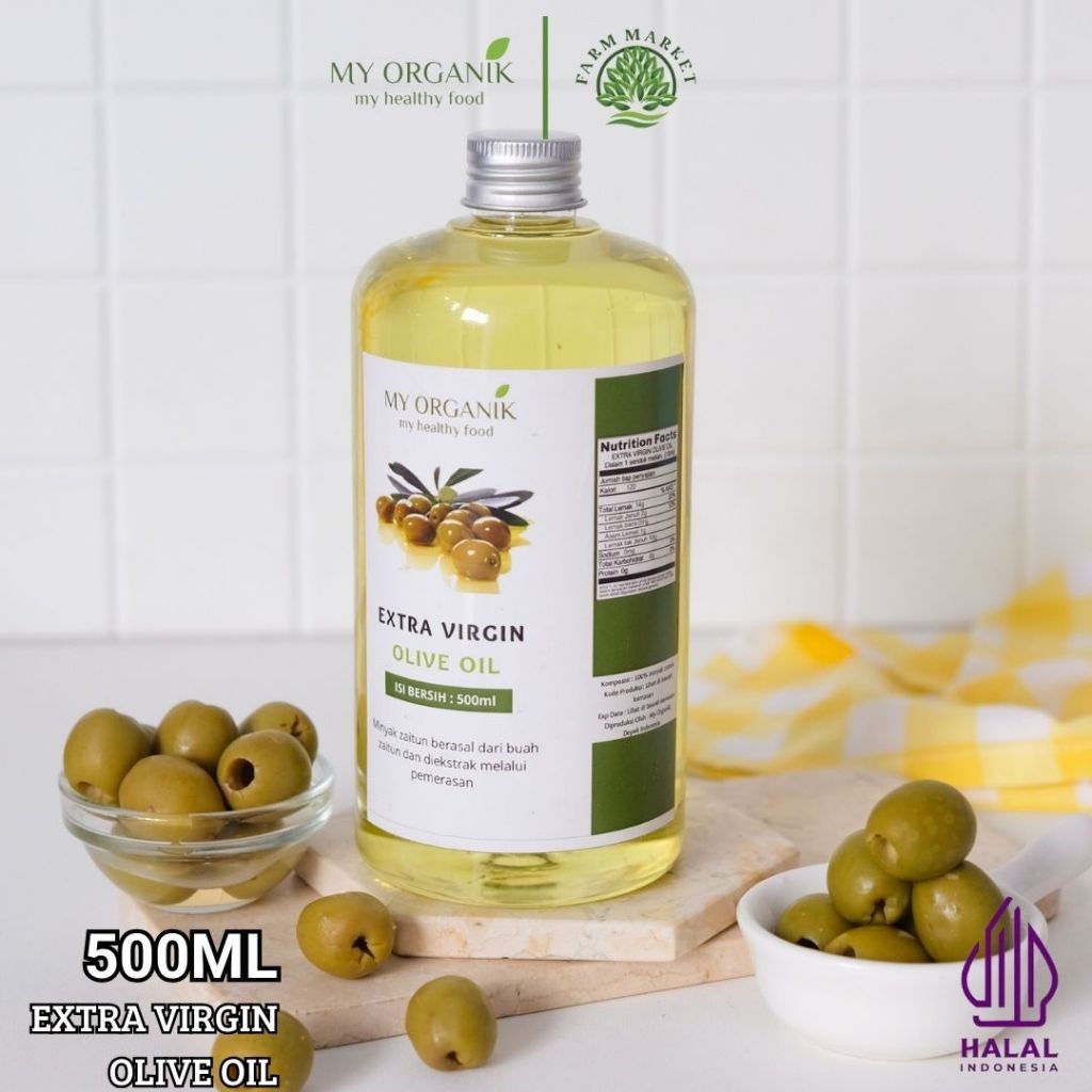 

My Organik Extra Virgin Olive Oil Organic Premium Murni Asli 100% Minyak zaitun