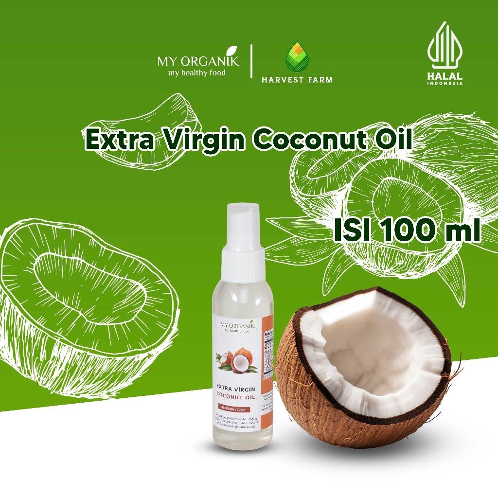 

My Organik Extra Virgin Coconut Oil VCO 100ml Minyak Kelapa Murni 100%