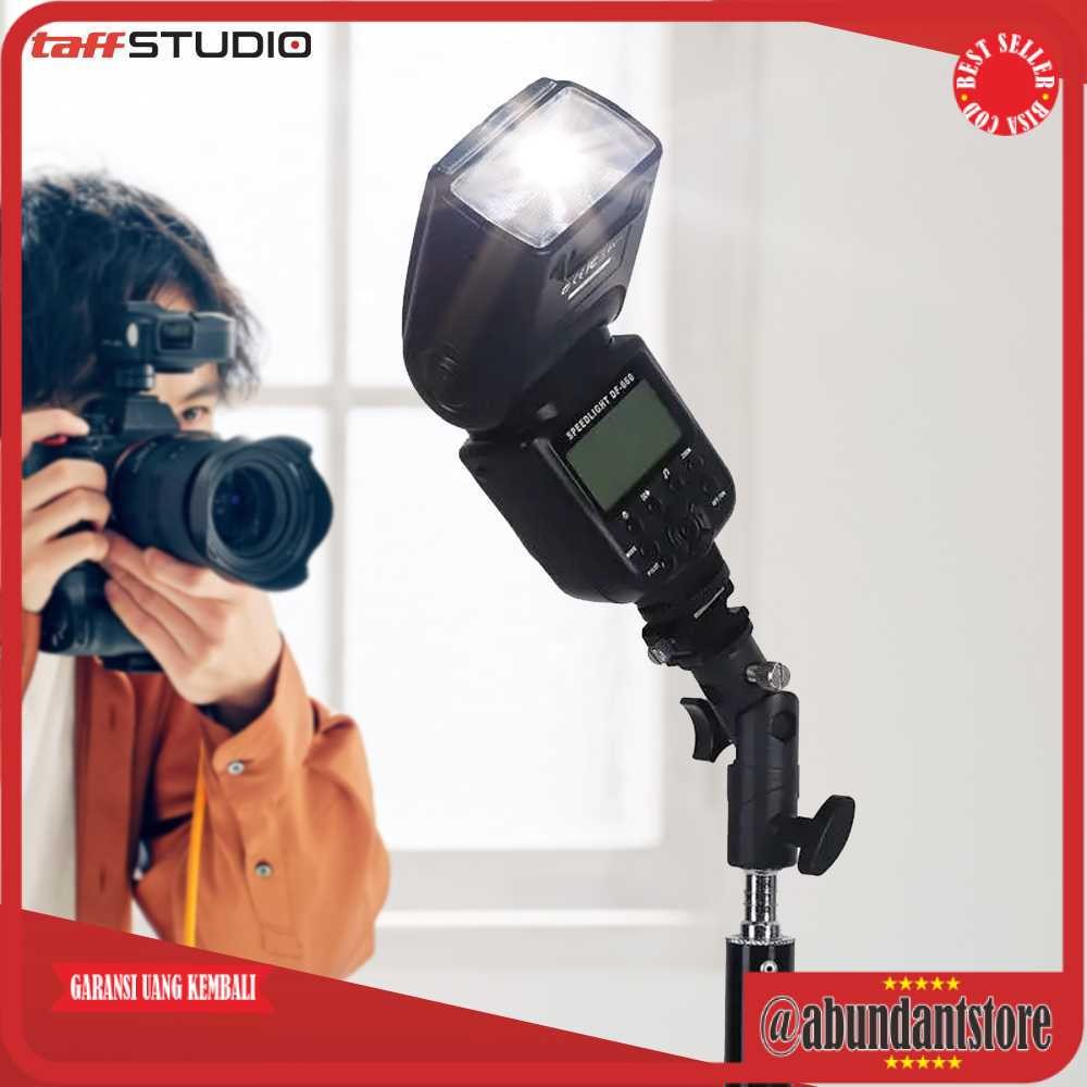 TaffSTUDIO Hot Shoe Swivel Lampu Flash Kamera for Tripod Light Stand - QM3625