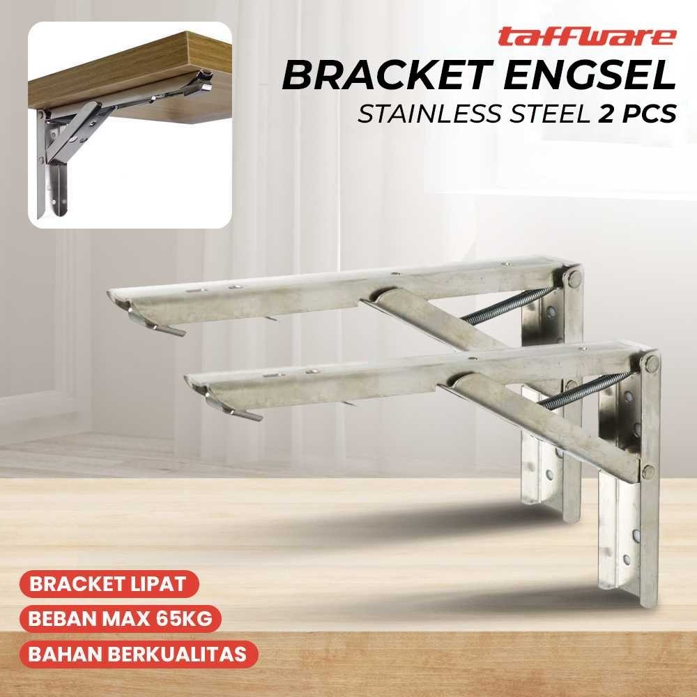 Taffware XIDA Bracket Engsel Stainless Steel 65kg 10 Inch 2 PCS - XIDA-JM005 [ A6 Shop ]
