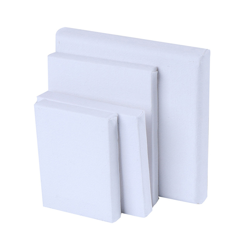 

New Pack of 1 Stretched Canvases for Painting Primed White 100% Cotton Artist Blank Canvas Boards for Painting 8 oz Gesso-Primed