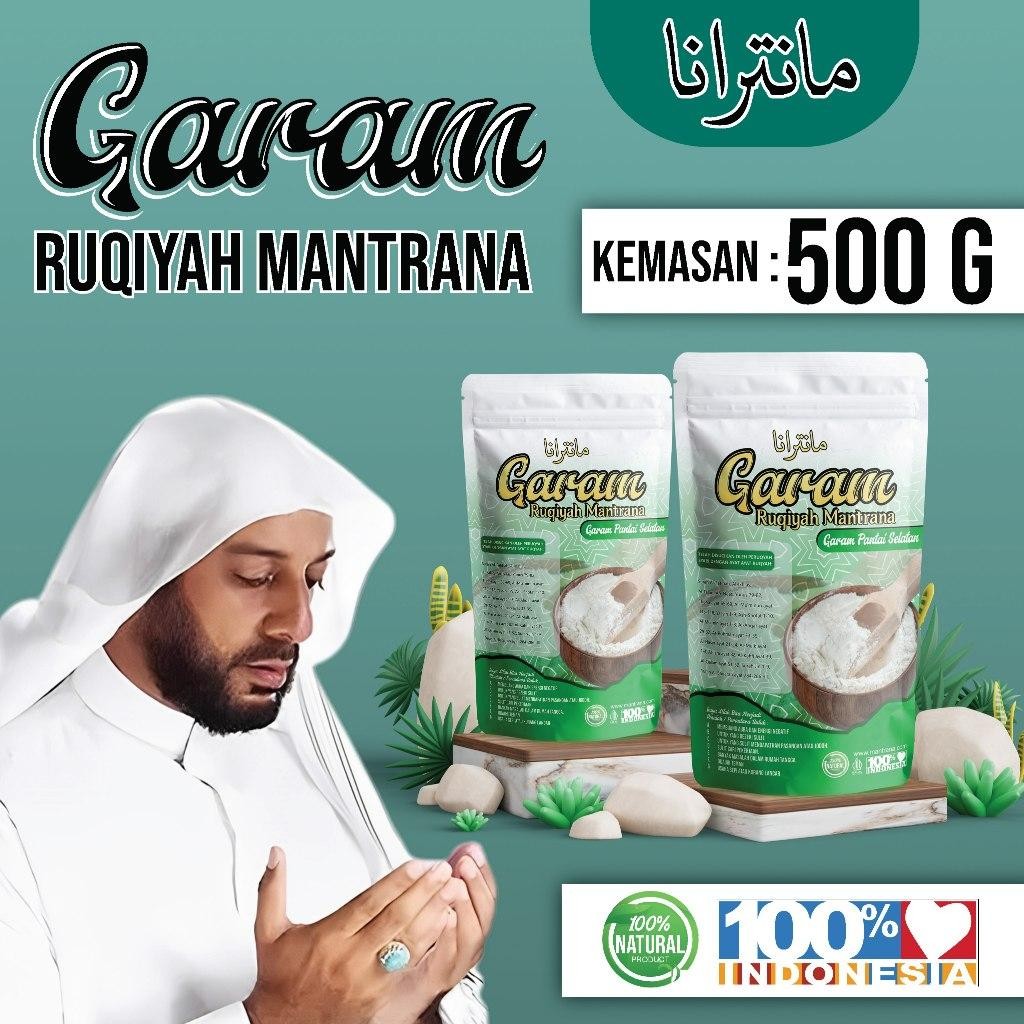 

Garam Ruqyah Mantrana Menetralisir gagguan Jin dan Sakit Tidak Jelas Garam Ruqyah Seykh Ali Jaber - 500 Gram - Salt, Hitam