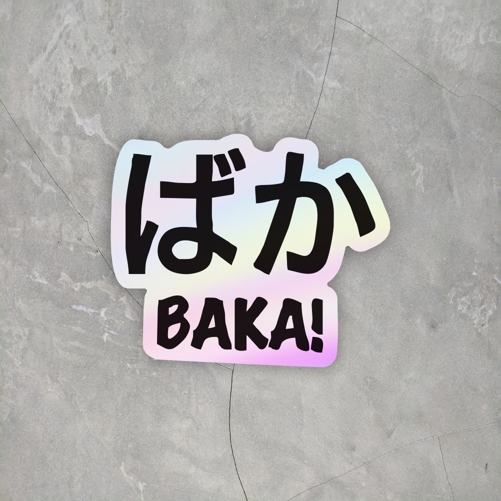 

Sticker Hologram Baka Sticker case hp & Laptop ukuran 5,5 cm