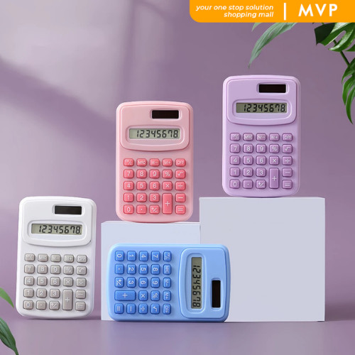 

MVP Kalkulator Mini 8 Digit Bisa Masuk Kantong Saku Kalkulator Saku 8 Digit Portable Warna Macaroon