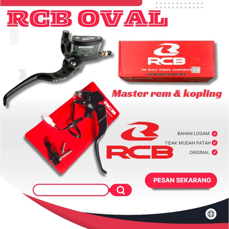 PROMO MASTER REM RCB KANAN KIRI HANDLE KOPLING RCB OVAL DAN KOTAK - MASTER REM RCB KIRI KANAN BEAT V