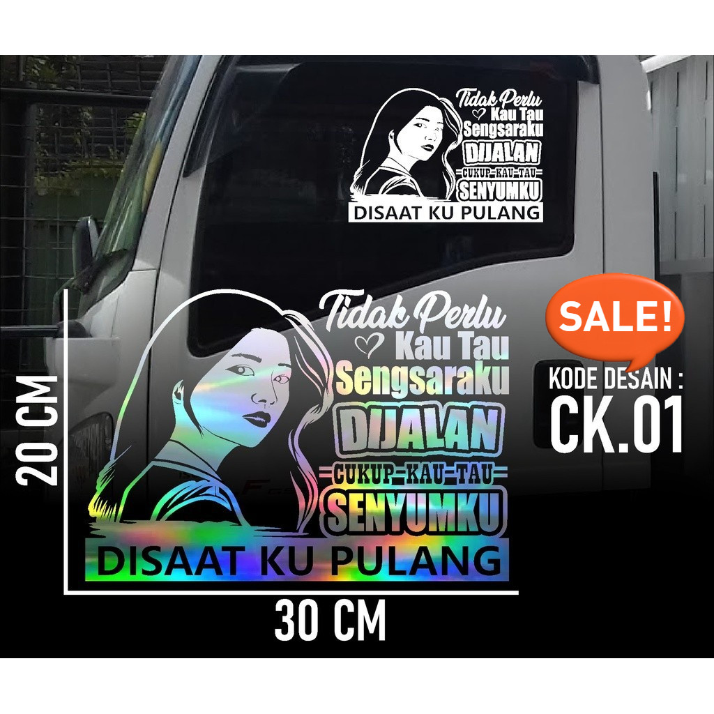 Cutting Stiker Kaca Truk Mobil Kaca Mobil Kata Kata Keren