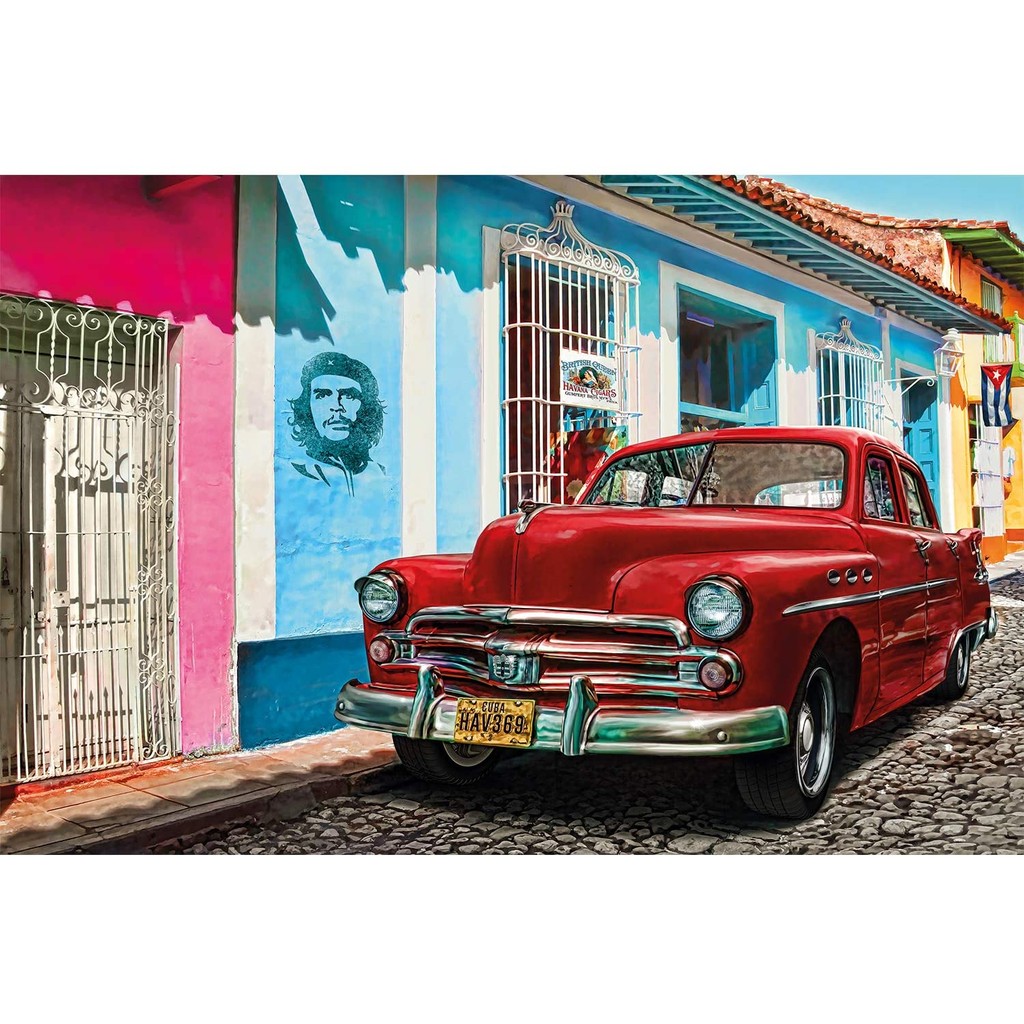

Div 5D Havana Cuba Street vintage red Car Full Diamond Painting cross stitch kits art Scenic 3D paint by diamonds