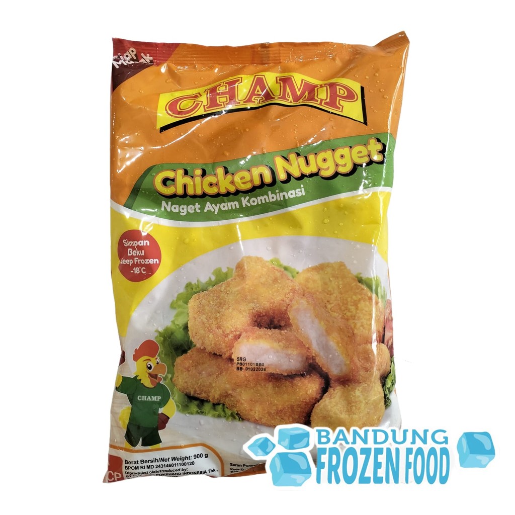 

CHAMP CHICKEN NUGGET 900GR - NEW SIZE!