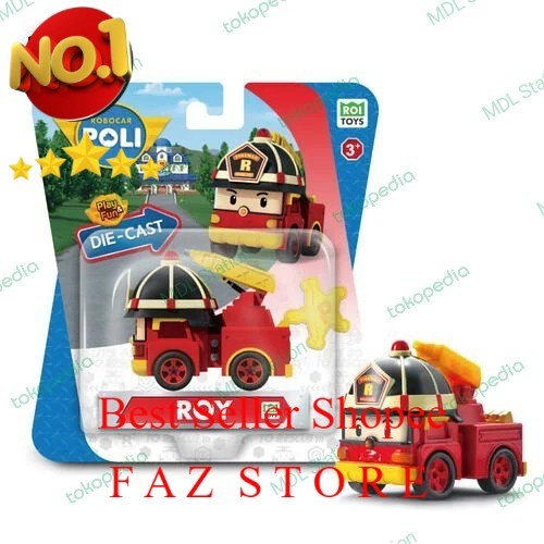 Robocar Poli Silverlit  Roy Diecast Original Toy FAZ Store
