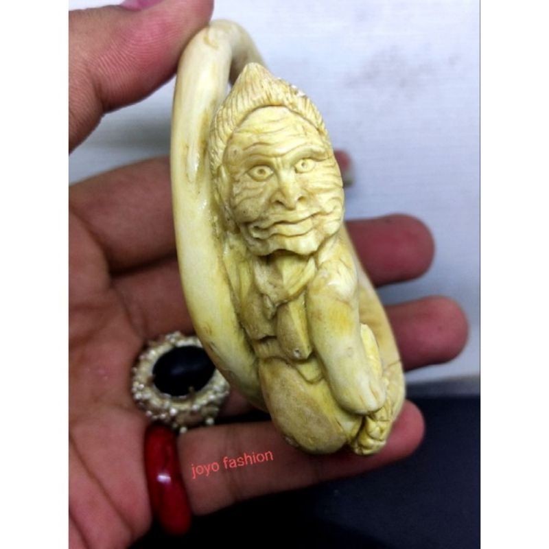 GELANG AKAR BAHAR PUTIH GADING UKIR SEMAR