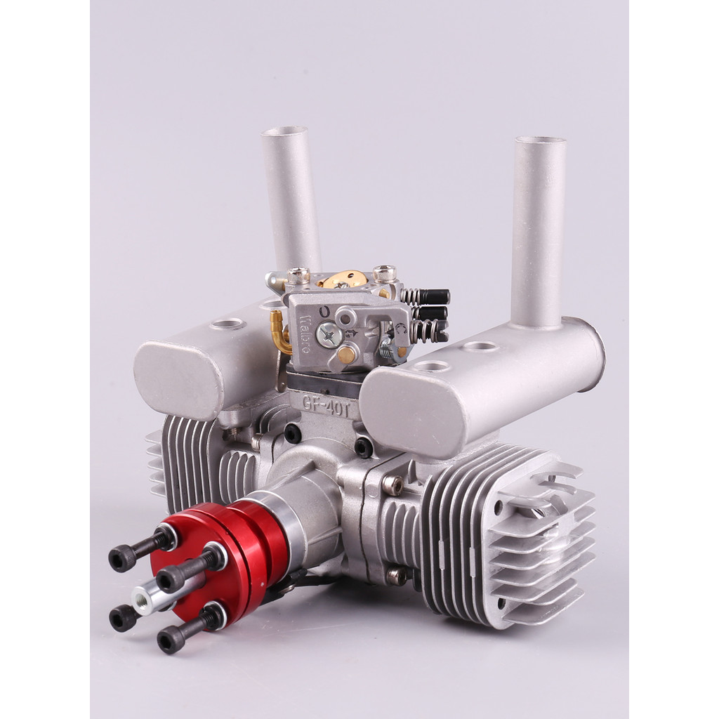 RCGF 40cc Twin Cylinder Petrol/Gasoline Engine 40ccT Dual Cylinder with Muffler/Igniton/Spark Plug f