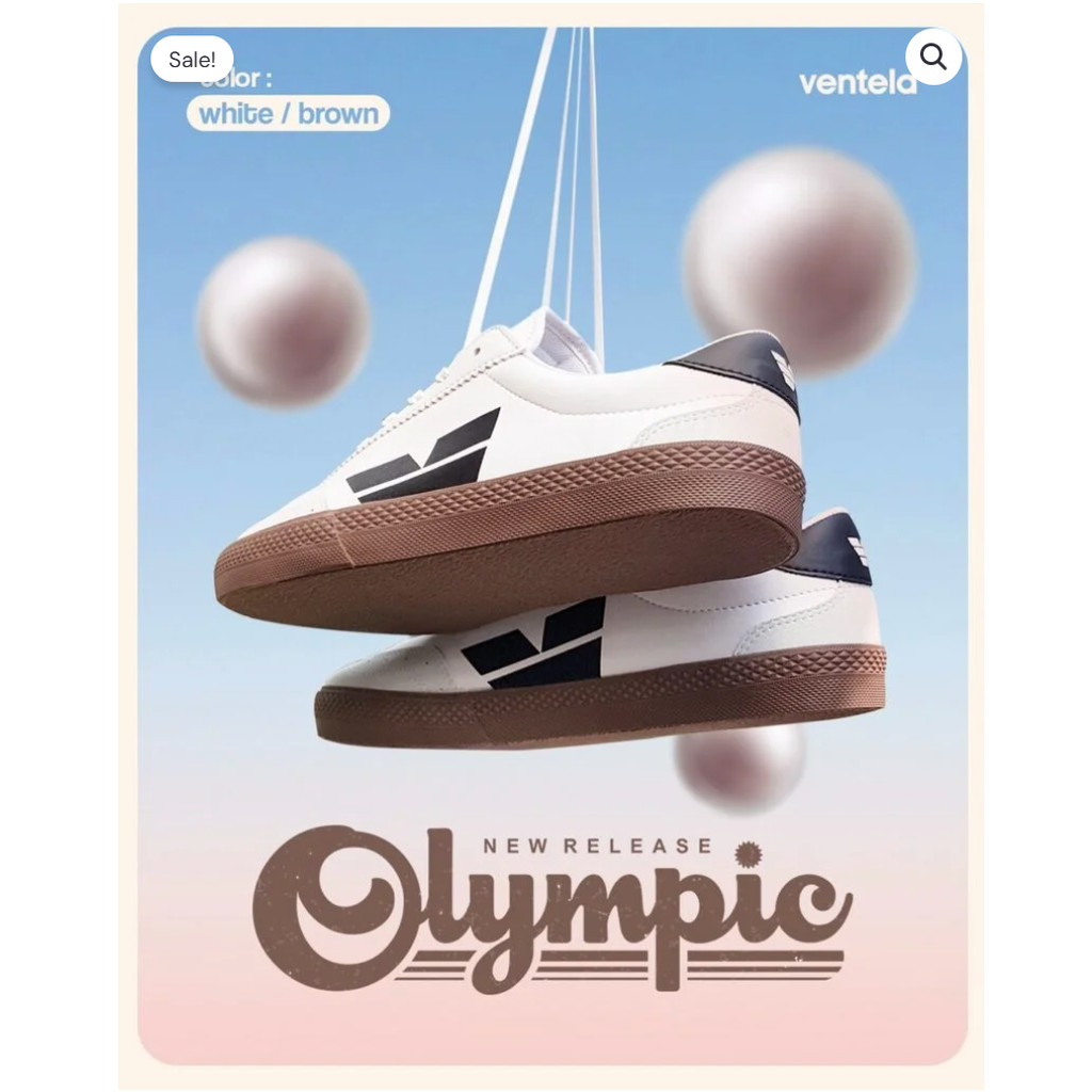 Ventela Olympic Sepatu Pria Sneakers Tali 91