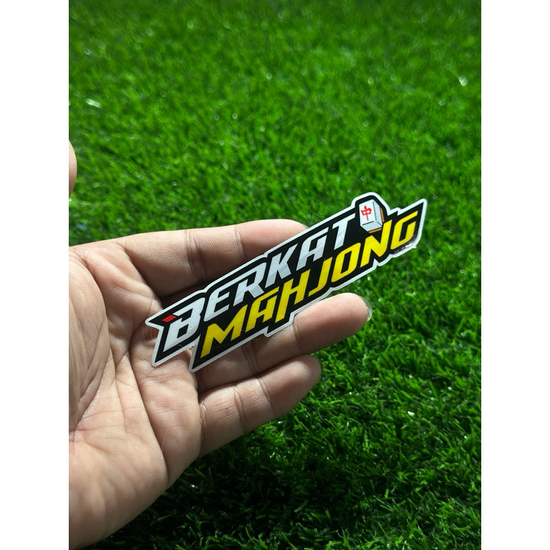 STIKER BERKAT MAHJONG UNTUK MOTOR HELM LAPTOP DLL