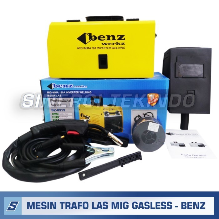 Mesin Las MIG Tanpa Gas CO2 Trafo Las - BENZ 120A Travo Las MIG MMA