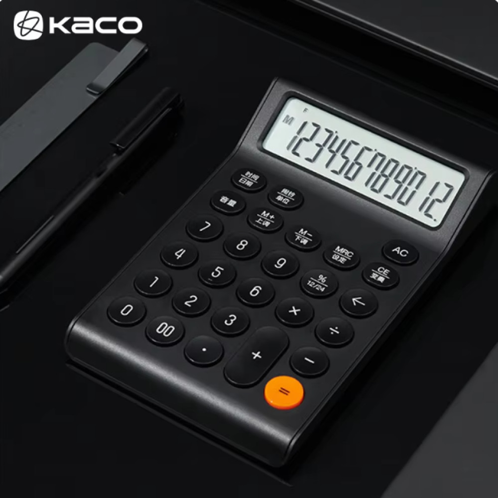

SHLEHSTR Kaco MATE Calculator Kalkulator 12 Digit Large Screen Battery - K1429