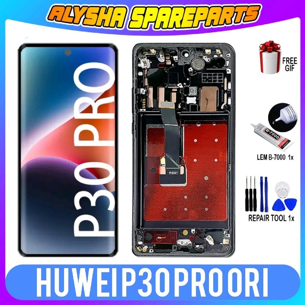 LCD COMPATIBLE HUAWEI P30 PRO FULSET FRAME ORIGINAL