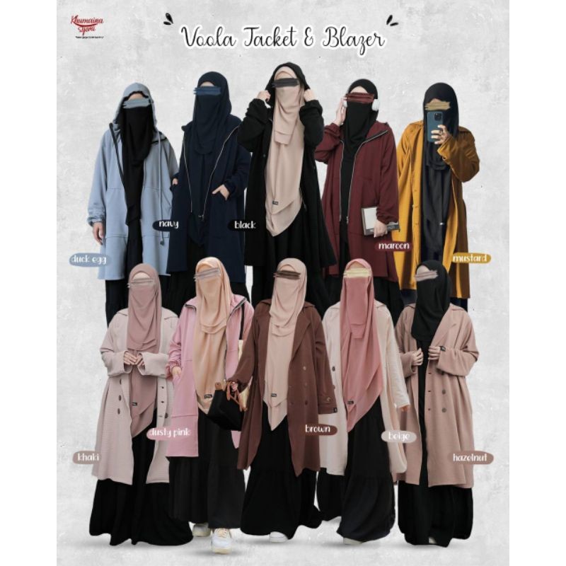 READY BISA COD jaket voola by Khumaira Syari | blazer voola by khumaira syari | jaket dan blazer voo