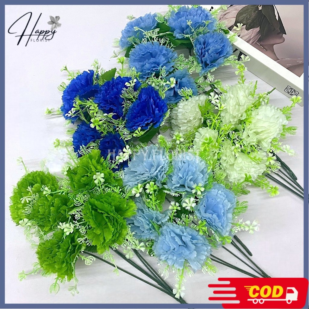 Zoey_Jenaka Bunga Carnation Candy/Bunga Carnation Dekorasi/Bunga Carnation Bucket (Nk-56)