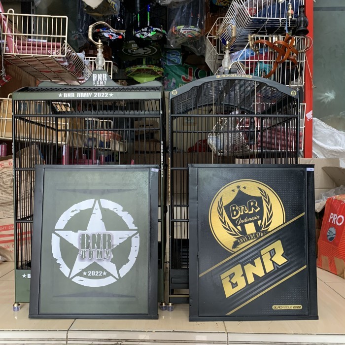 SANGKAR KANDANG KOTAK BNR BLACK GOLD DAN ARMY NO 1 DAN 2
