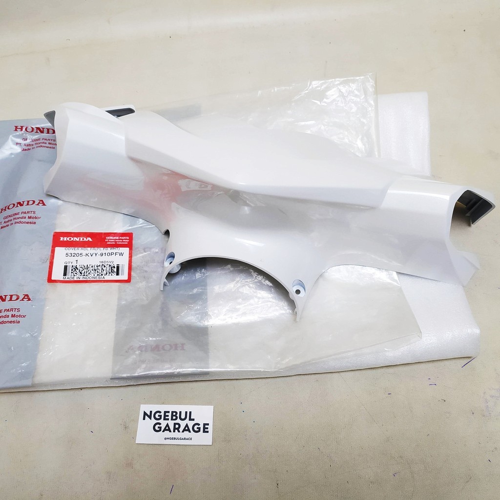 Cover Batok Lampu Depan Beat Karbu PUTIH HONDA ORI 53205 KVY 910PFW