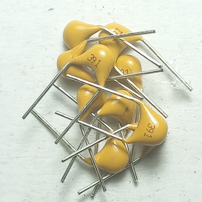 kapasitor mlcc 391 390pf 390 pf original keramik multilayer capasitor multi layer Fajar elektro 2